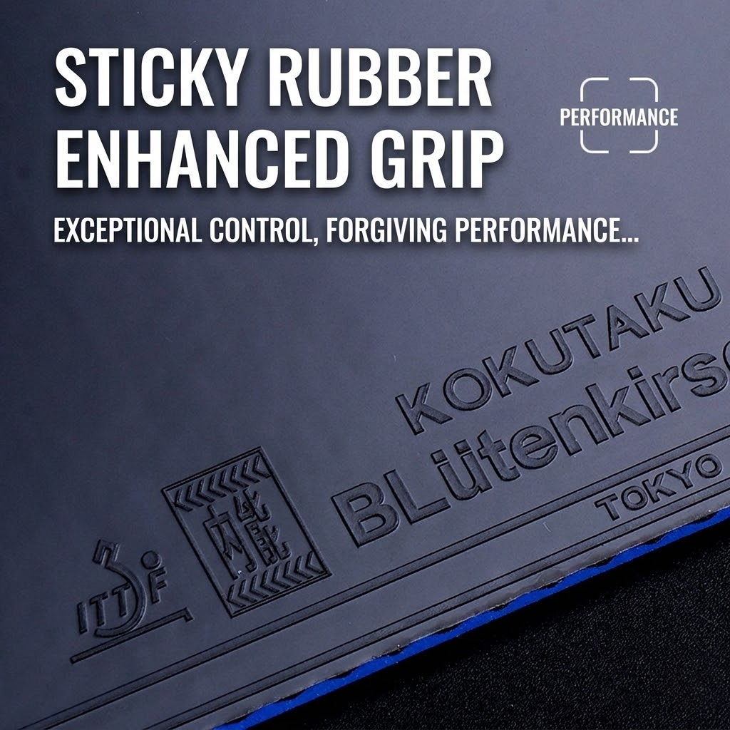 Kokutaku Table Tennis Racket R - Table Tennis Rubber recension och pris