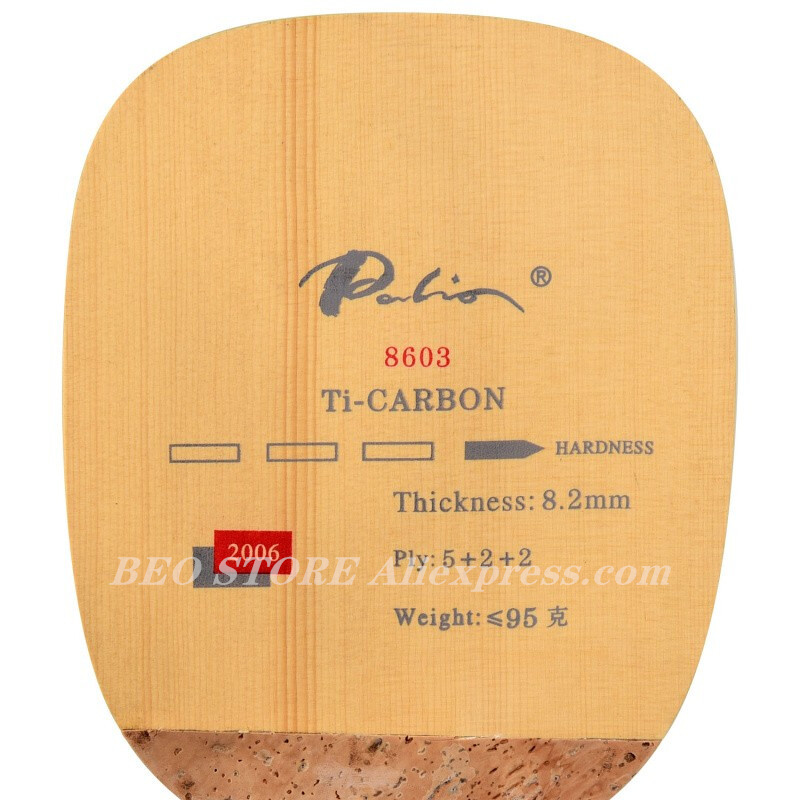 PALIO 8603 Carbon Titanium Tab - Table Tennis Japan recension och pris