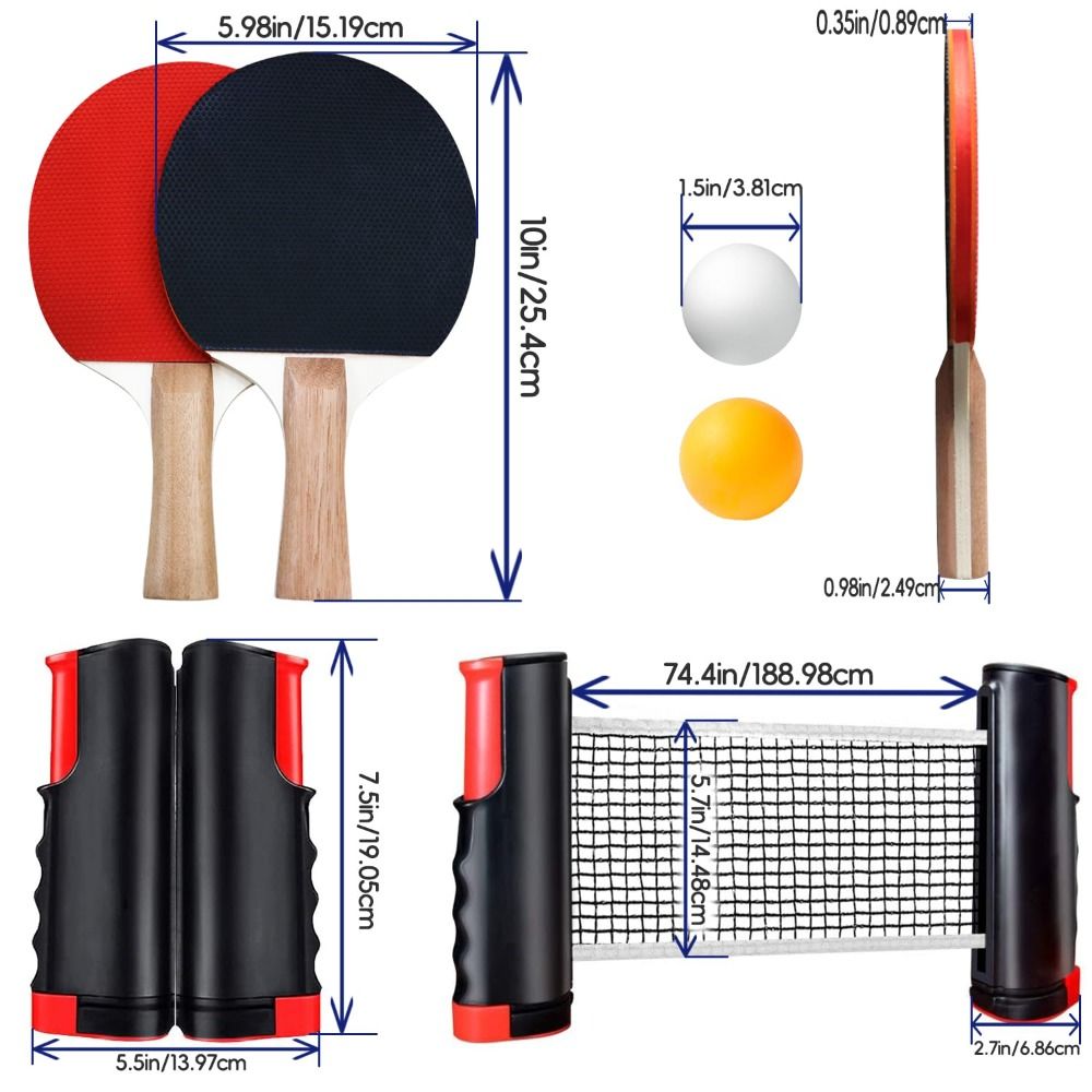 Retractable Net Ping Pong Net  - Table Tennis Net Set recension och pris