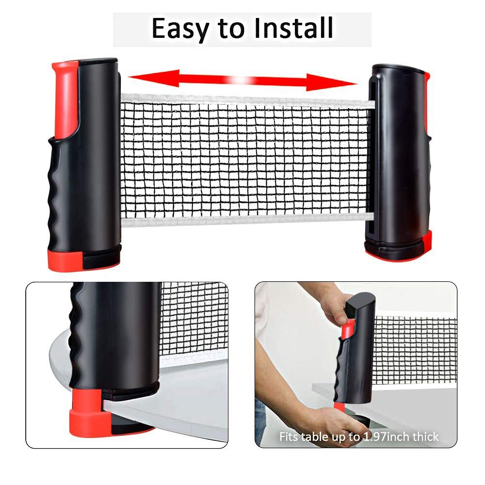 Retractable Net Ping Pong Net  - Table Tennis Net Set recension och pris