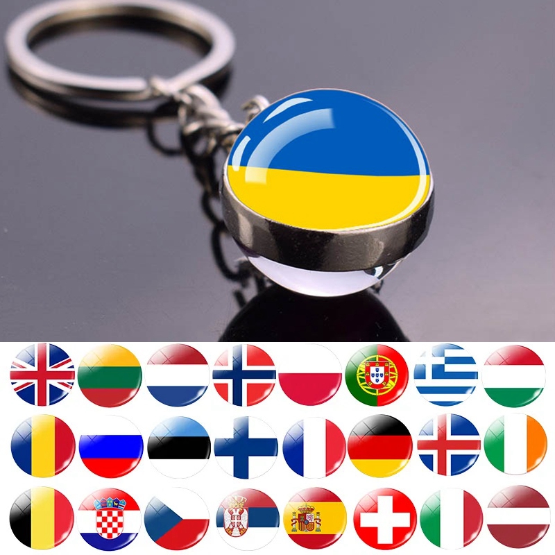 Europe Countries Flag Glass Ba - Table Tennis France recension och pris